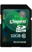 Карта памяти Kingston SDHC (Class 10) 32GB (SD10V/32GB)
