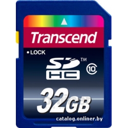 Карта памяти Transcend SDHC Class 10 32GB (TS32GSDHC10)