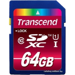 Карта памяти Transcend SDXC UHS-I (Class 10) 600x Ultimate 64GB (TS64GSDXC10U1)