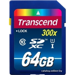 Карта памяти Transcend SDXC (Class 10) UHS-I Premium 64Gb (TS64GSDU1)